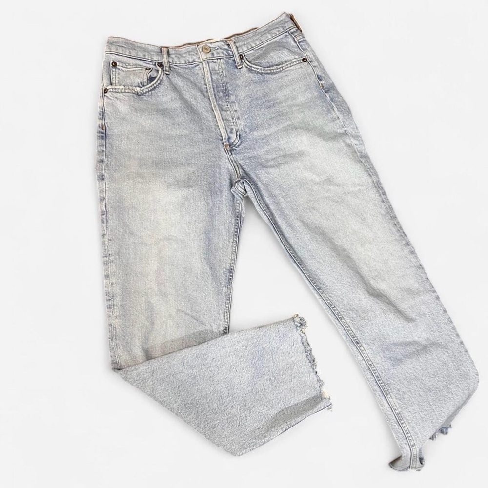 Agolde Riley High Rise Straight Crop jeans in‎ Bitter Size 28